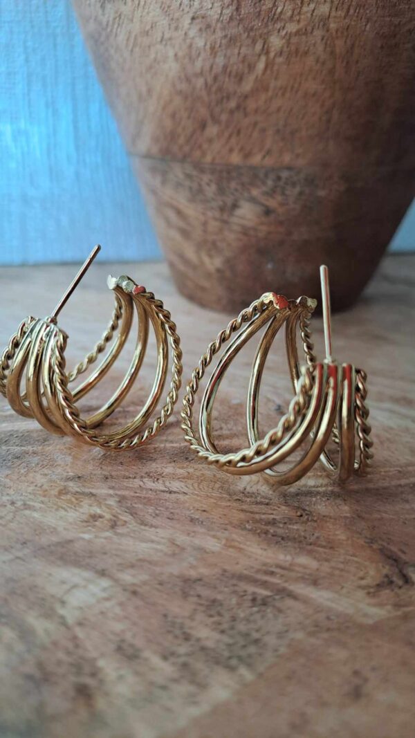 Bagues d'oreilles "soleil" – Image 2