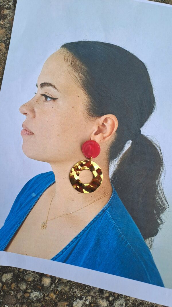 Boucles d'oreilles pendantes " acérola "