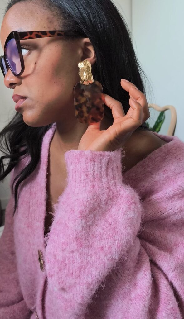 boucles d'oreilles doré en acier inoxydable pendantes boutique en ligne rose carmel