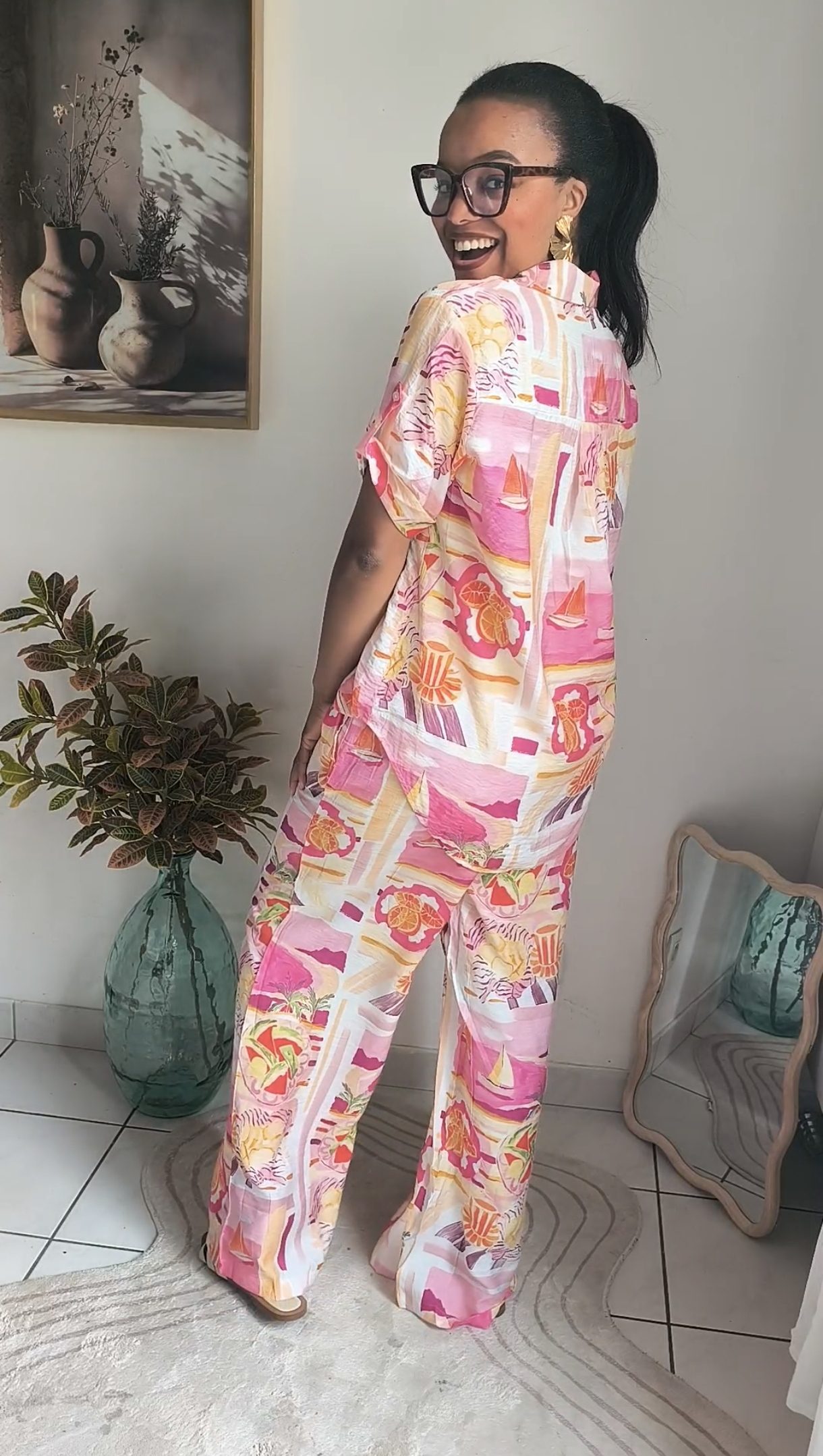 Ensemble pantalon rose - été et chic – Image 5