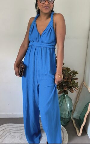 Combinaison multiposition bleue - modulable et chic