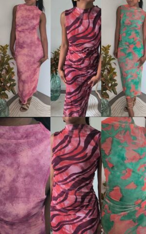 Robe longue et hypnotisante mesh - Plusieurs coloris