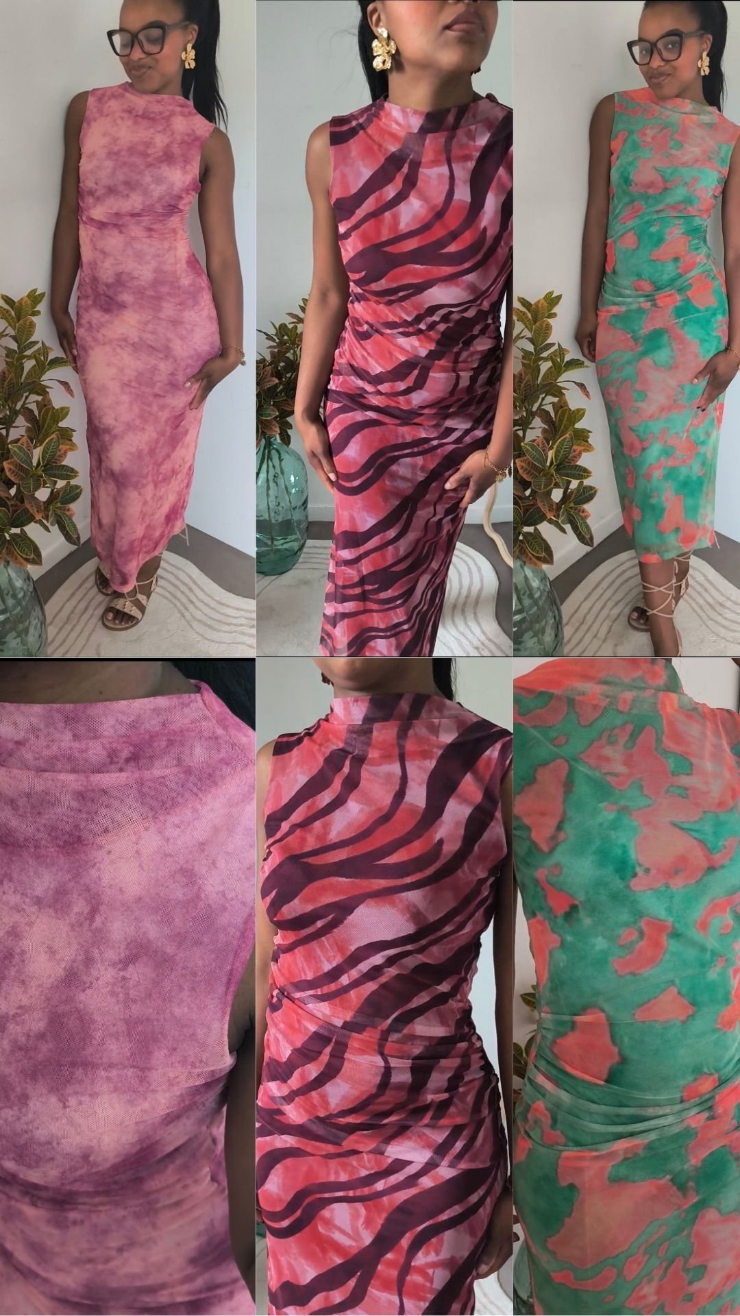 Robe longue et hypnotisante mesh - Plusieurs coloris