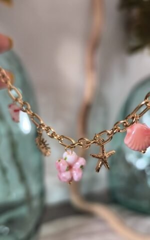 bracelet details rose boutique rose carmel acier inoxydable