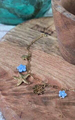 Bracelet avec Charms doré - Féminin et solaire