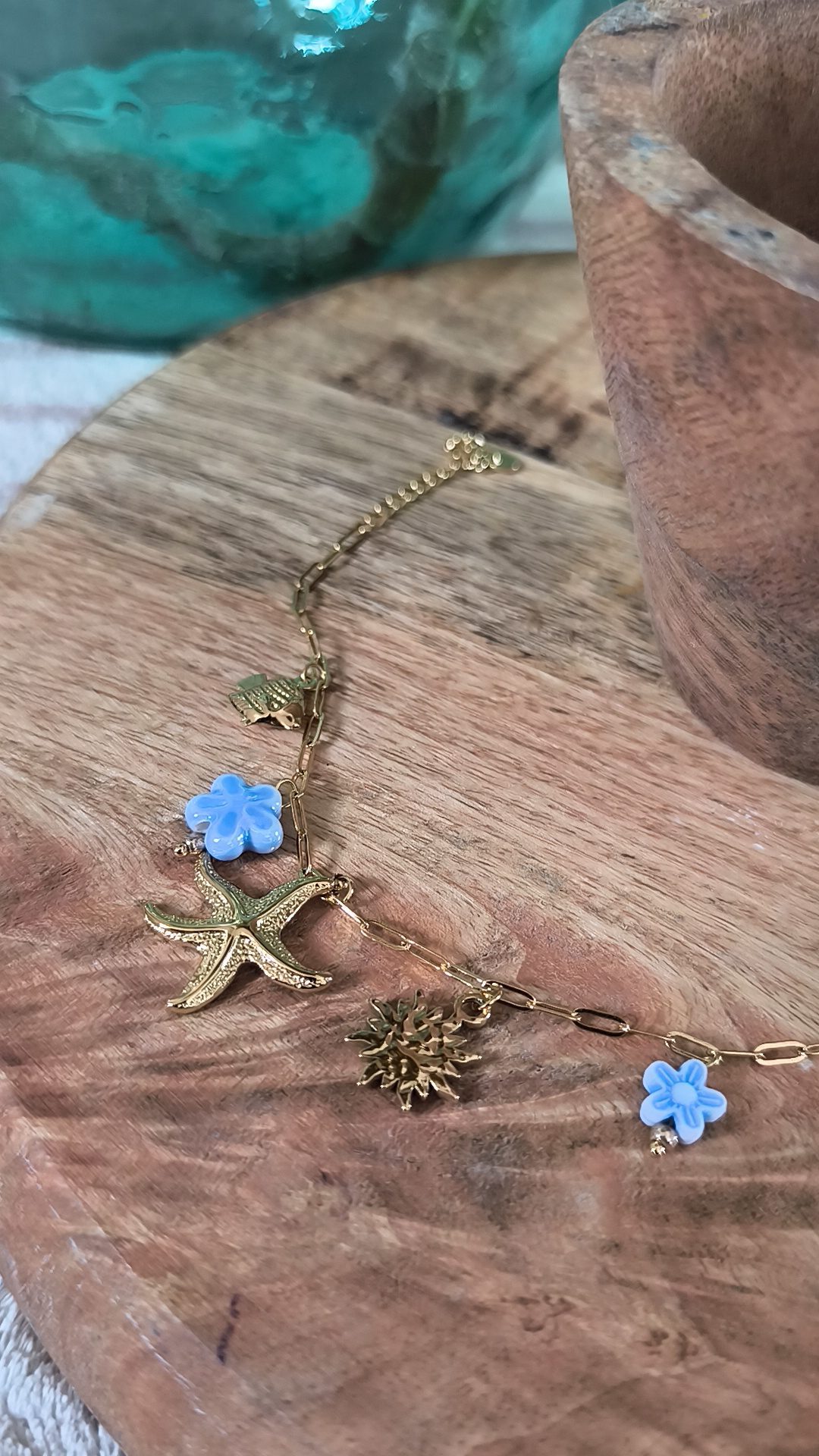 Bracelet avec Charms doré - Féminin et solaire