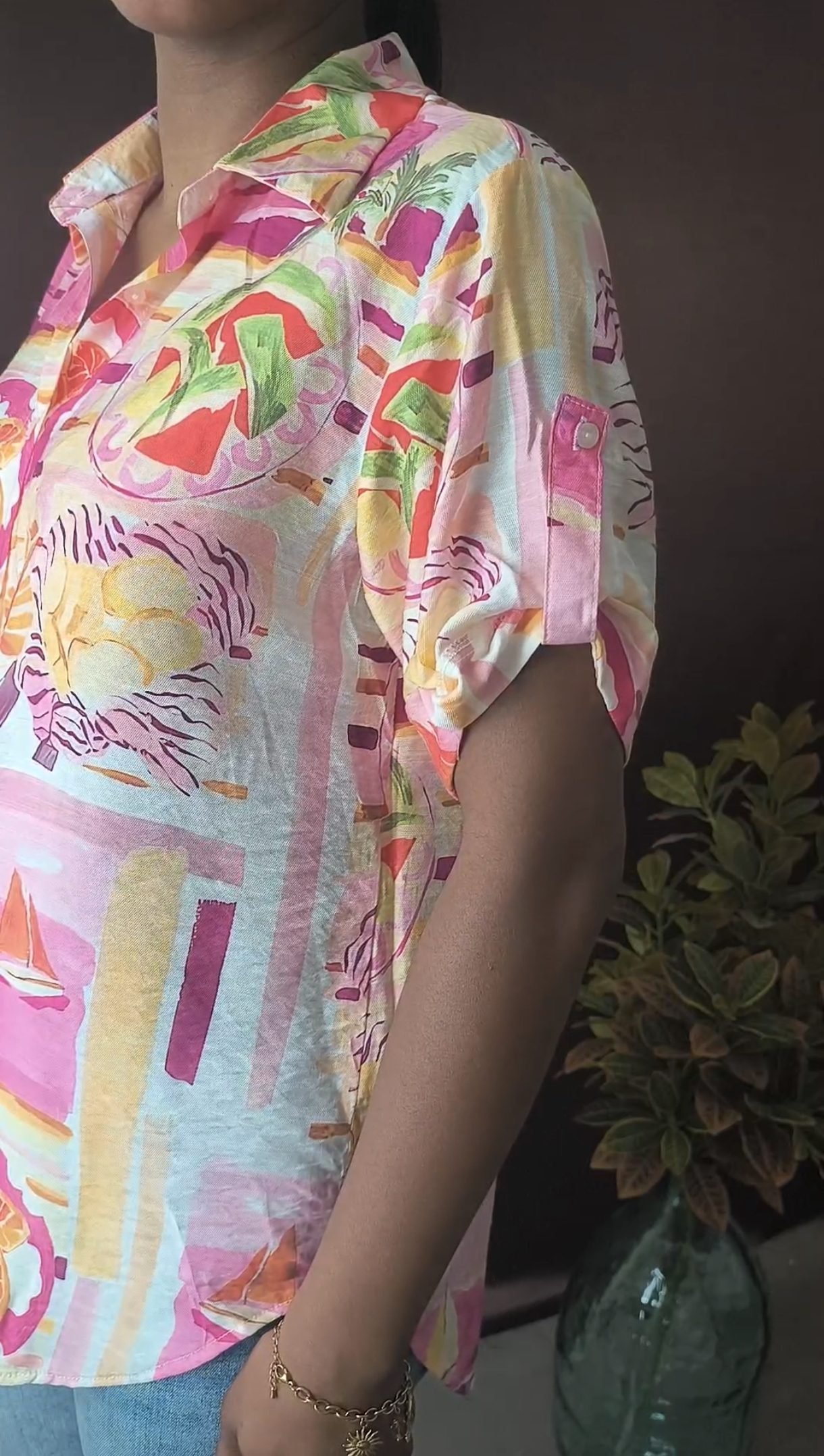 Chemise à motifs rose - été et chic – Image 3