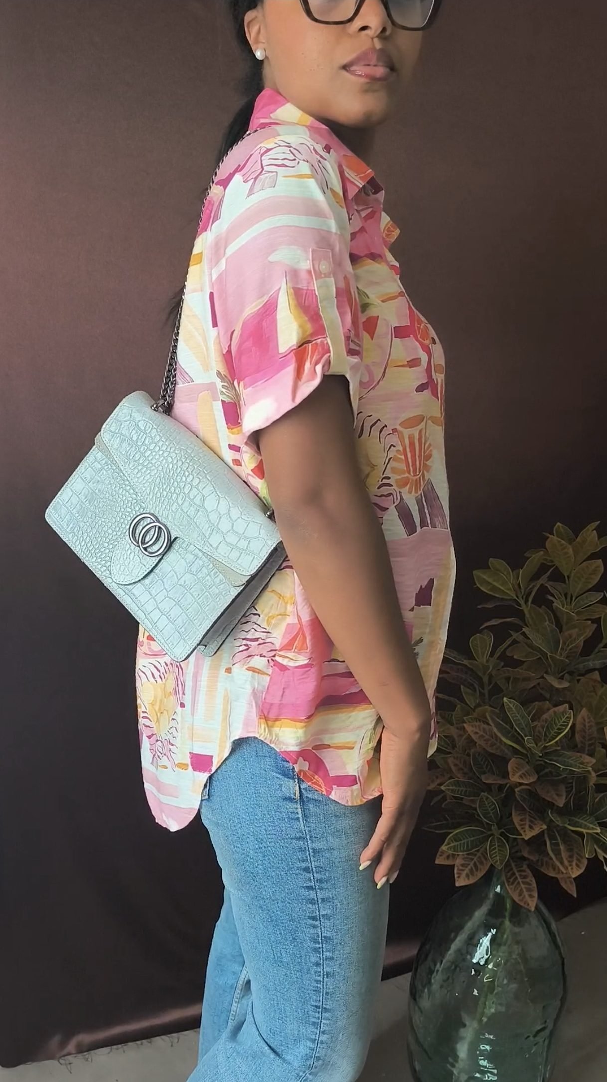 Chemise à motifs rose - été et chic – Image 2
