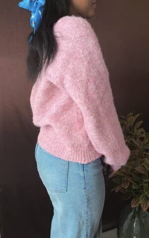 profil cardigan rose carmel